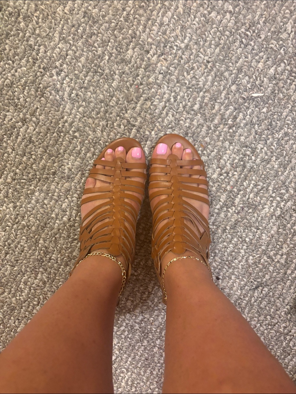 a.n.a Brown Strappy Gladiator Sandals
